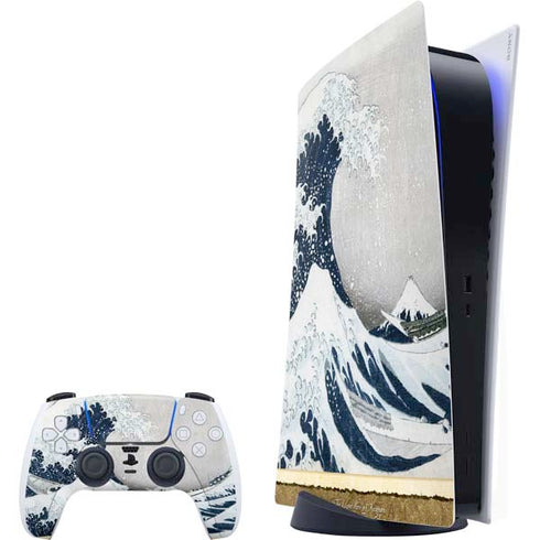 The Great Wave off Kanagawa by Hokusai PlayStation PS5 Skins